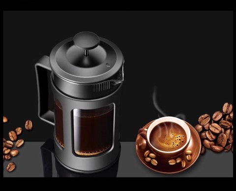 French Press Zaparzacz do Kawy i Herbaty – Szklany Dzbanek 600 ml
