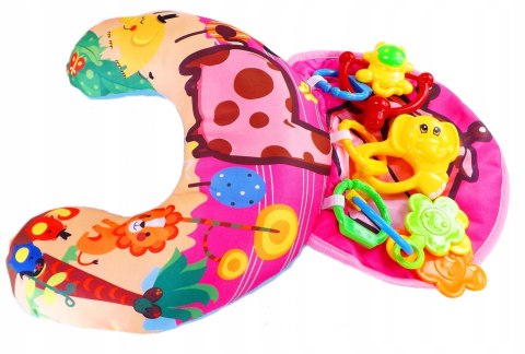 Wałek Poduszka Stabilizacyjna Grzechotki Żyrafa Różowa – Huanger