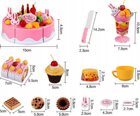 TORT URODZINOWY DO KROJENIA NA RZEPY 75 EL 889-19R TORT URODZINOWY DO KROJENIA NA RZEPY 75 EL 889-19R