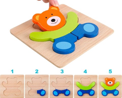 Puzzle drewniane edukacyjne klocki dla dzieci 15-15M Puzzle drewniane edukacyjne klocki dla dzieci 15-15M