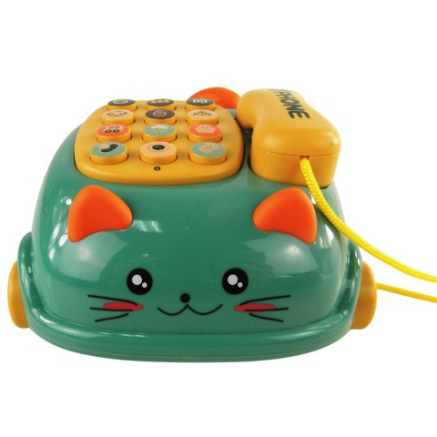 Telefon kotek jeździk dźwięk światło gryzak 215Z Telefon kotek jeździk dźwięk światło gryzak 215Z