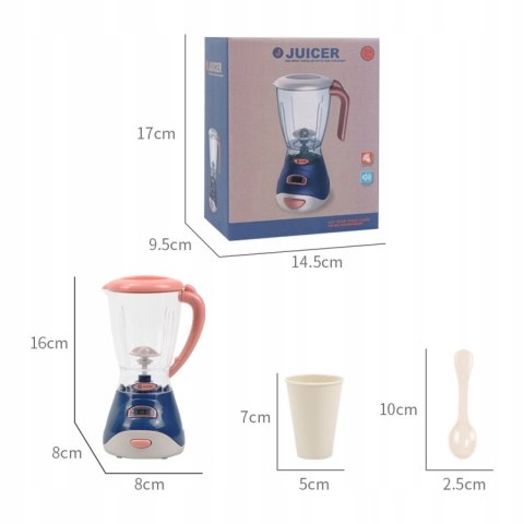 Blender dla dzieci na baterie – zabawkowy robot kuchenny z dźwiękami i światłami Blender dla dzieci na baterie – zabawkowy robot kuchenny z dźwiękami i światłami