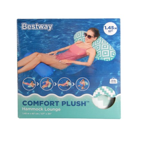 Hamak wodny basenowy Comfort Plush dmuchany leżak z siatką Bestway 43555