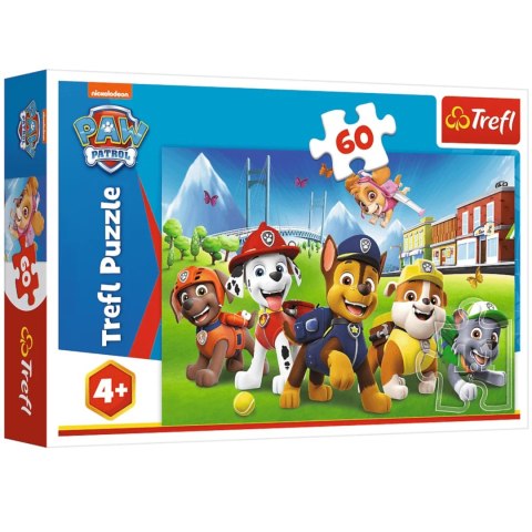 Puzzle Trefl 17375 Psi Patrol 60 Elementów – Psi Patrol Na Polanie